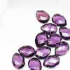 Purple Amethyst Faceted Pear Long Drops Briolette You will get 1 Piece.